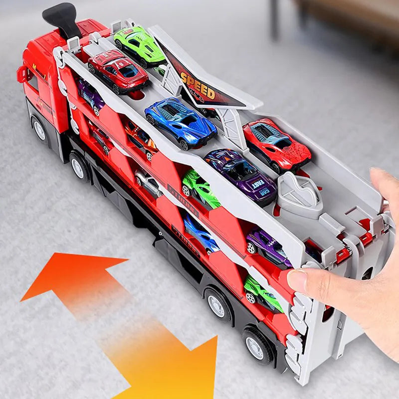 KiddoTrace™ – Transportabler LKW mit 6 kostenlosen Autos 